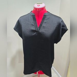 Joie Black V-Neck Blouse